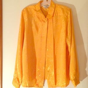 Vintage Allison Smith Yellow Blouse